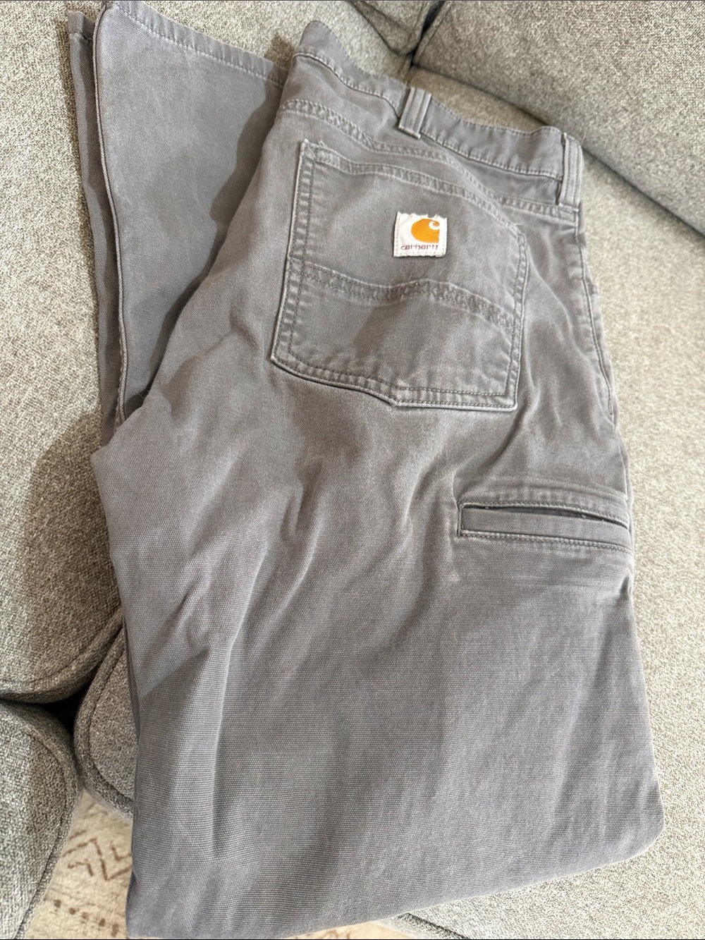 Carhartt Men’s Gray Work Chinos with Utility Pocket